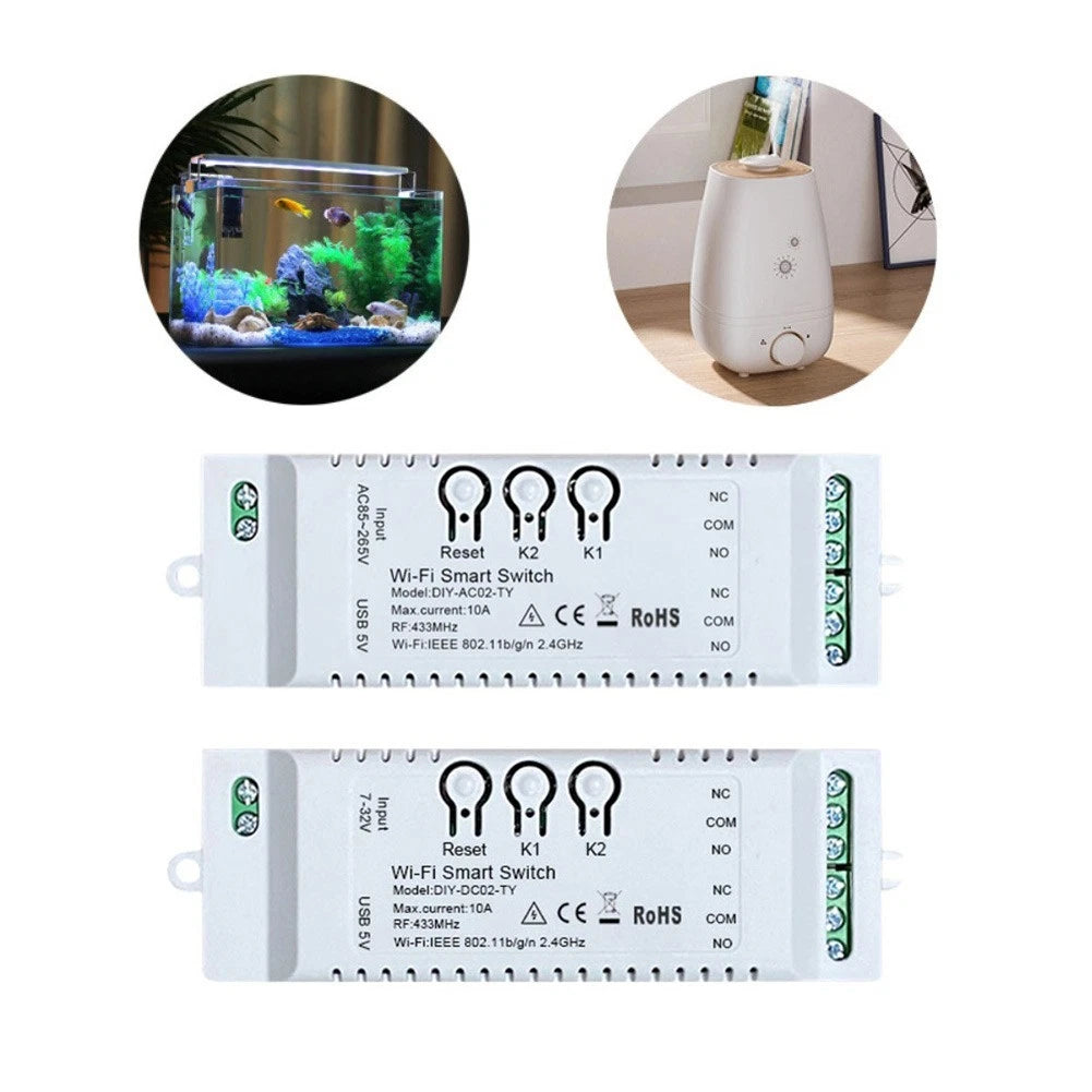 WiFi Relay Switch for Home Automation (DC/AC 7-32V)