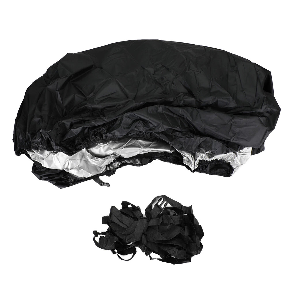 Universal Waterproof Boat Cover 14-16Ft Black for Fishing Boat (T9)