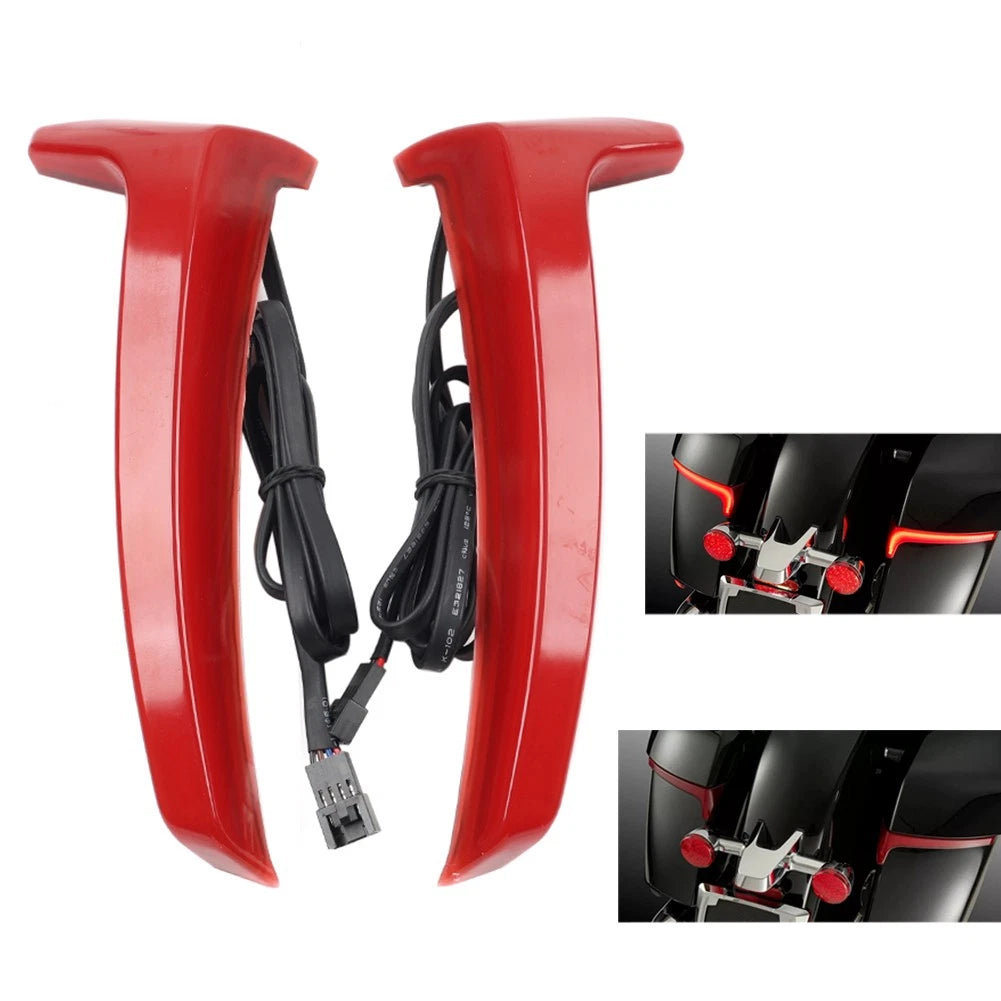 Rear Saddlebag Lights Smoke Red For INDIAN Challenger Chieftain Roadmaster 21-24