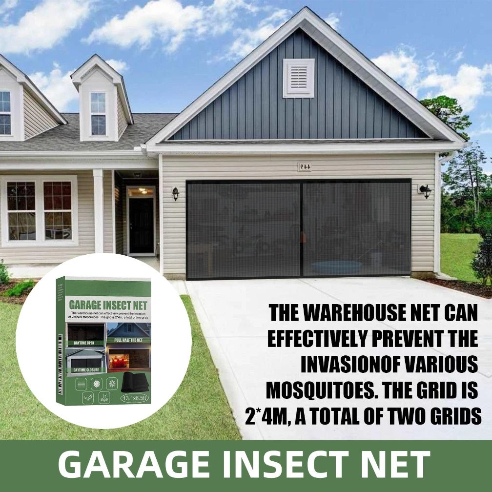 Indoor Garage Screen Door Insect Barrier Easy Installation System