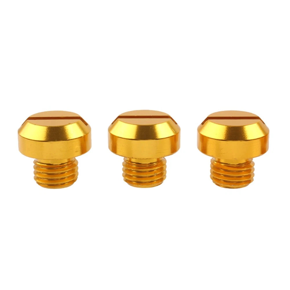 3X M10x1.25 Motorcycle Mirror Hole Blanking Plugs for Universal Fit