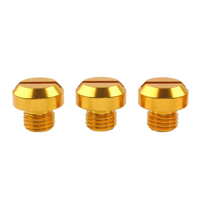 3X M10x1.25 Motorcycle Mirror Hole Blanking Plugs for Universal Fit