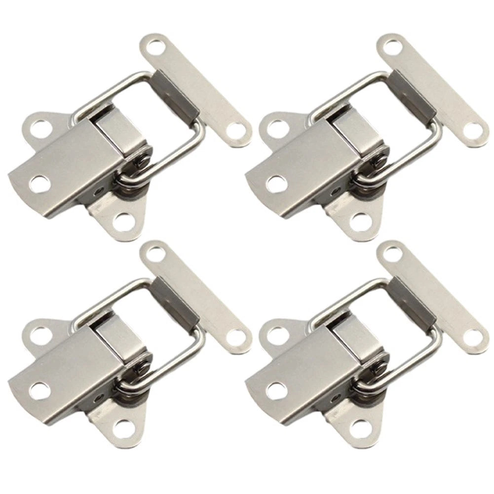 Heavy Duty Spring Loaded Clamp Clip for Secure Case Box Closure (Stainless Steel)