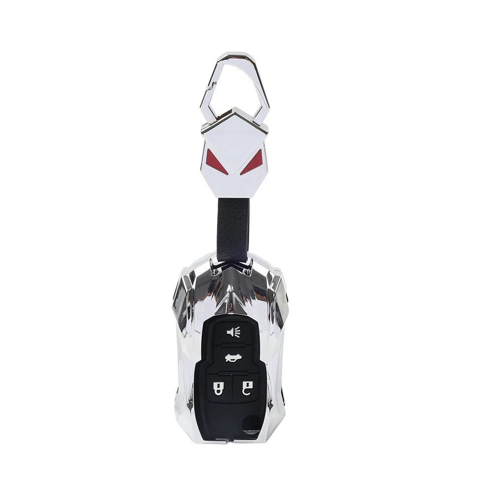 Fob Remote Shell Case Cover for Chevrolet Buick GMC Holden (Silver)