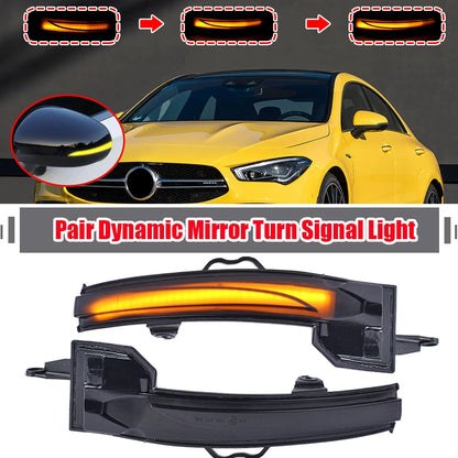 2X Sequential Side Mirror Turn Signal Lights for Mercedes-Benz W177 C118 (2019–2026)
