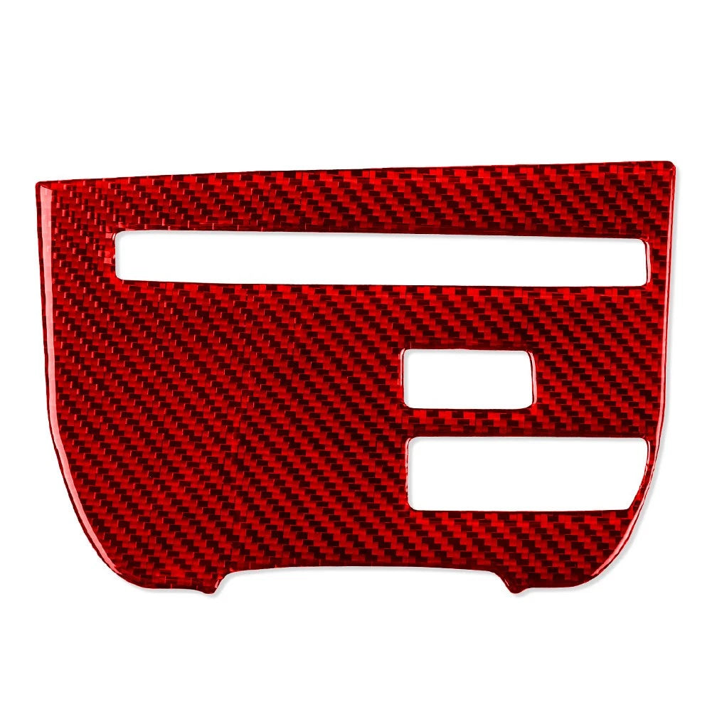 Central Console CD Panel Cover Trim for Nissan GTR R35 (2008–2016) Red RHD