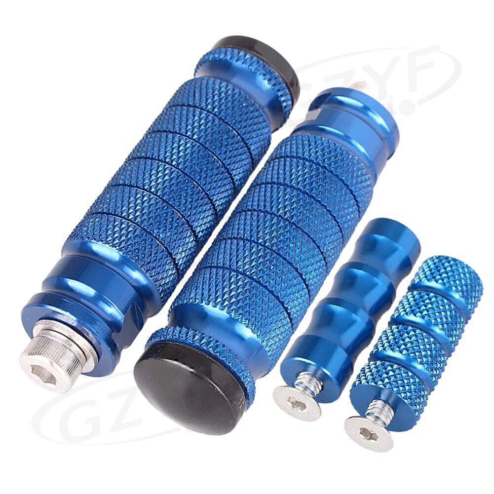 Universal Blue Rearset Footrests for Motorcycles (Universal Fit)
