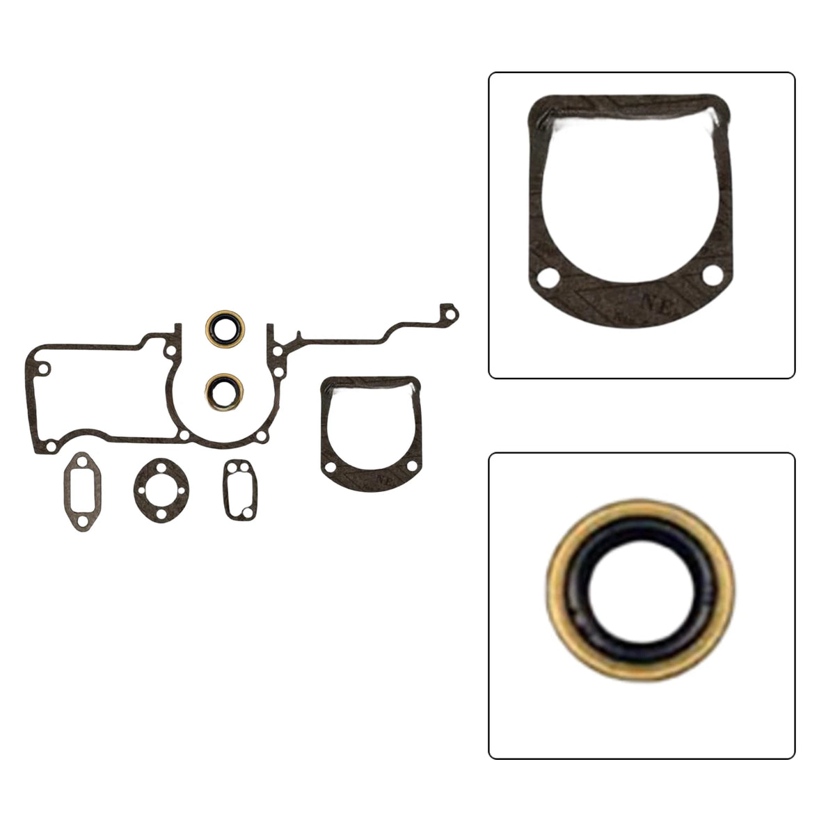 Set of 7 Replacement Gaskets and Oil Seals for Chainsaw Models 61 268 268xp