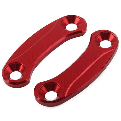 Red Rearview Mirror Block Off Base Plates for Kawasaki Ninja400 (2018–2021)