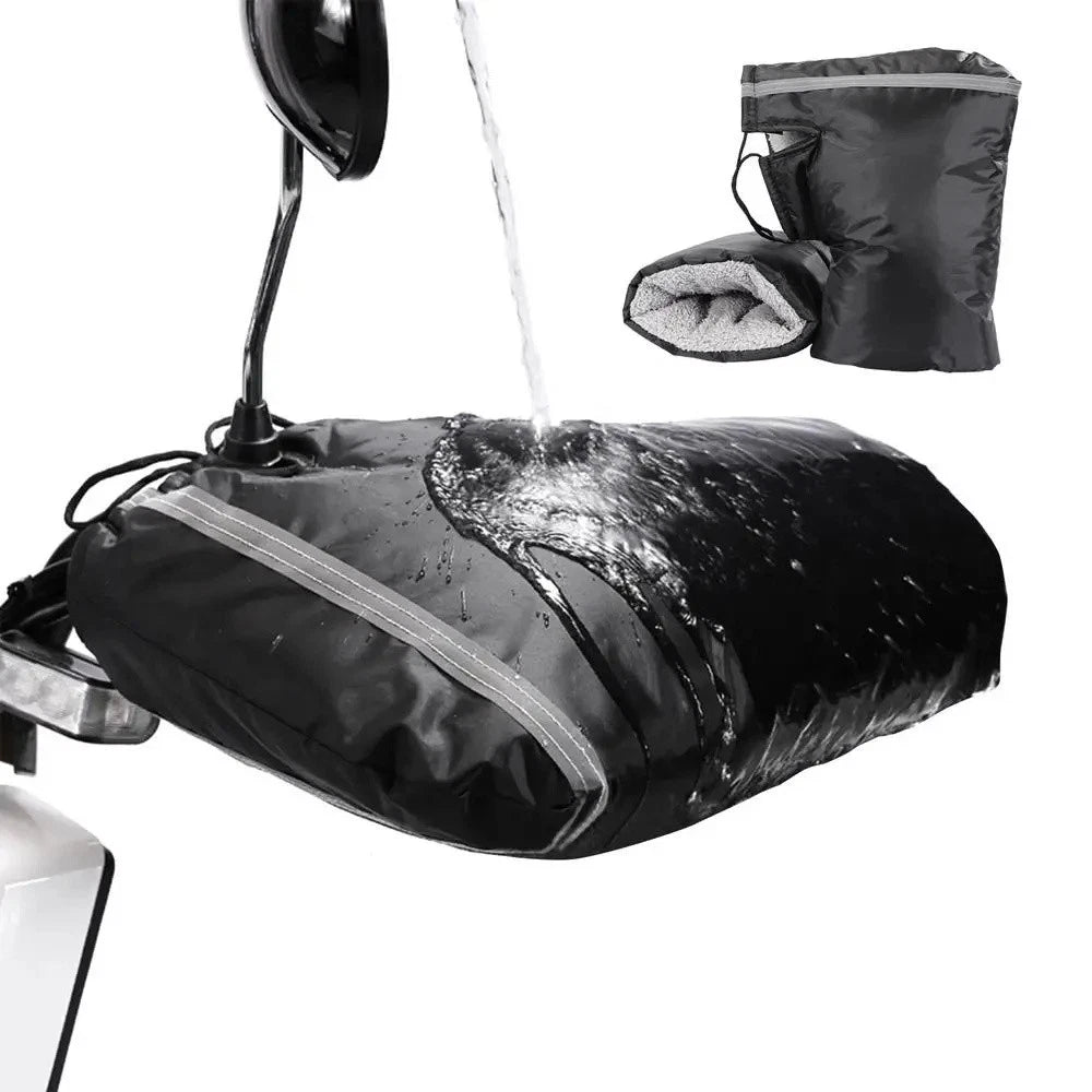 Handlebar Mittens for Motorcycle (Windproof, Warm)