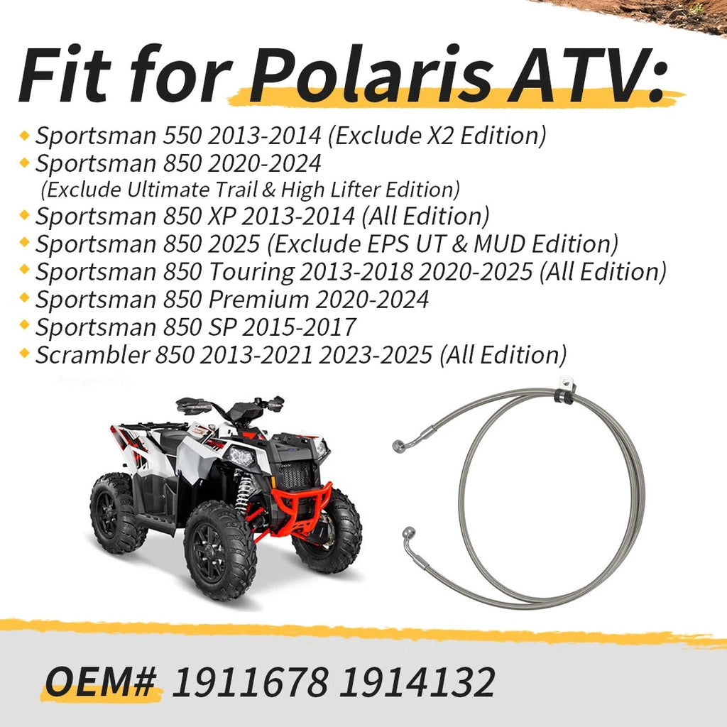 Rear Brake Line for Polaris Sportsman 550 850 Scrambler 850 XP (2013–2025) 1911678