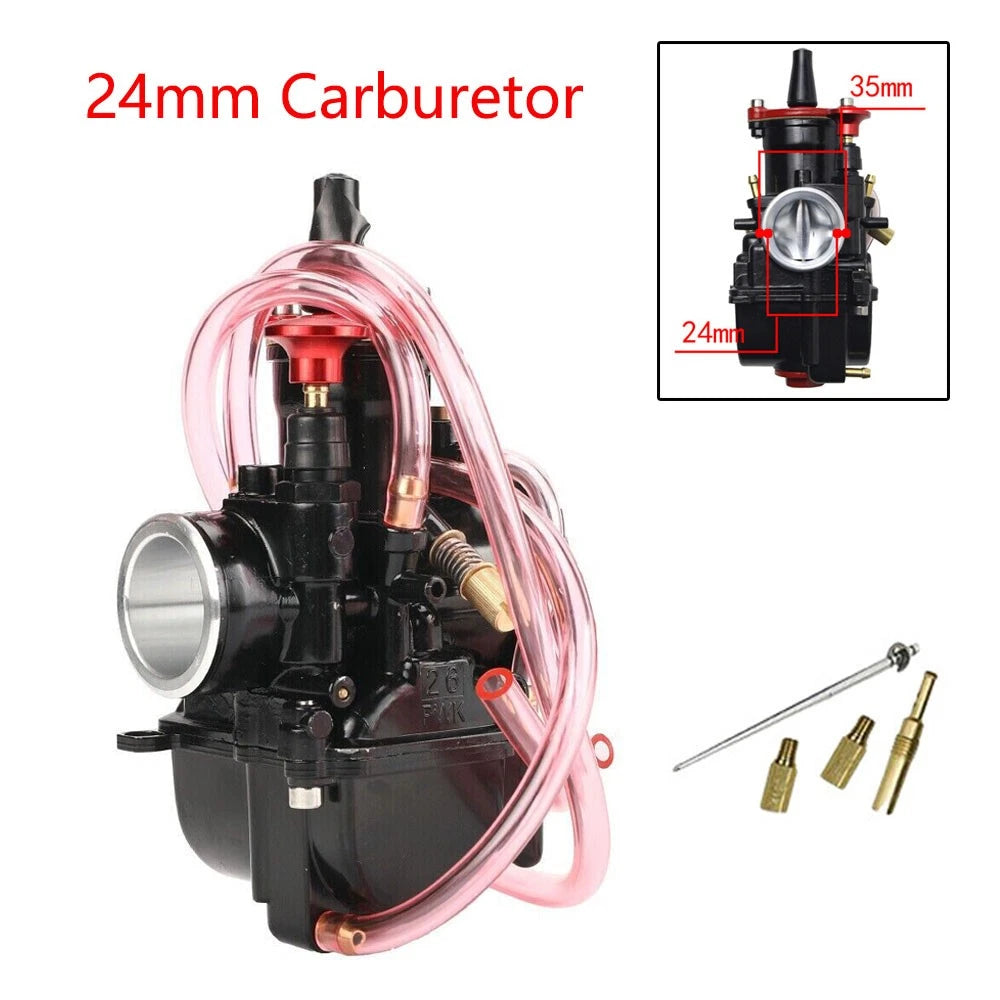 Carburetor & Power Jet Kit for PWK24 (70–125cc)