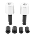 Handlebar Grips for Universal Motorcycle (1.5in/38.1mm) - Silver