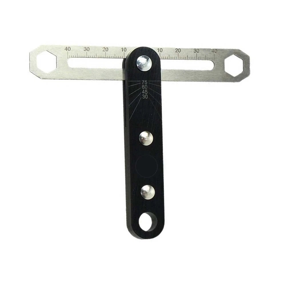 80mm T Shape Layout Ruler for Carpentry with Reliable Locking Mechanism