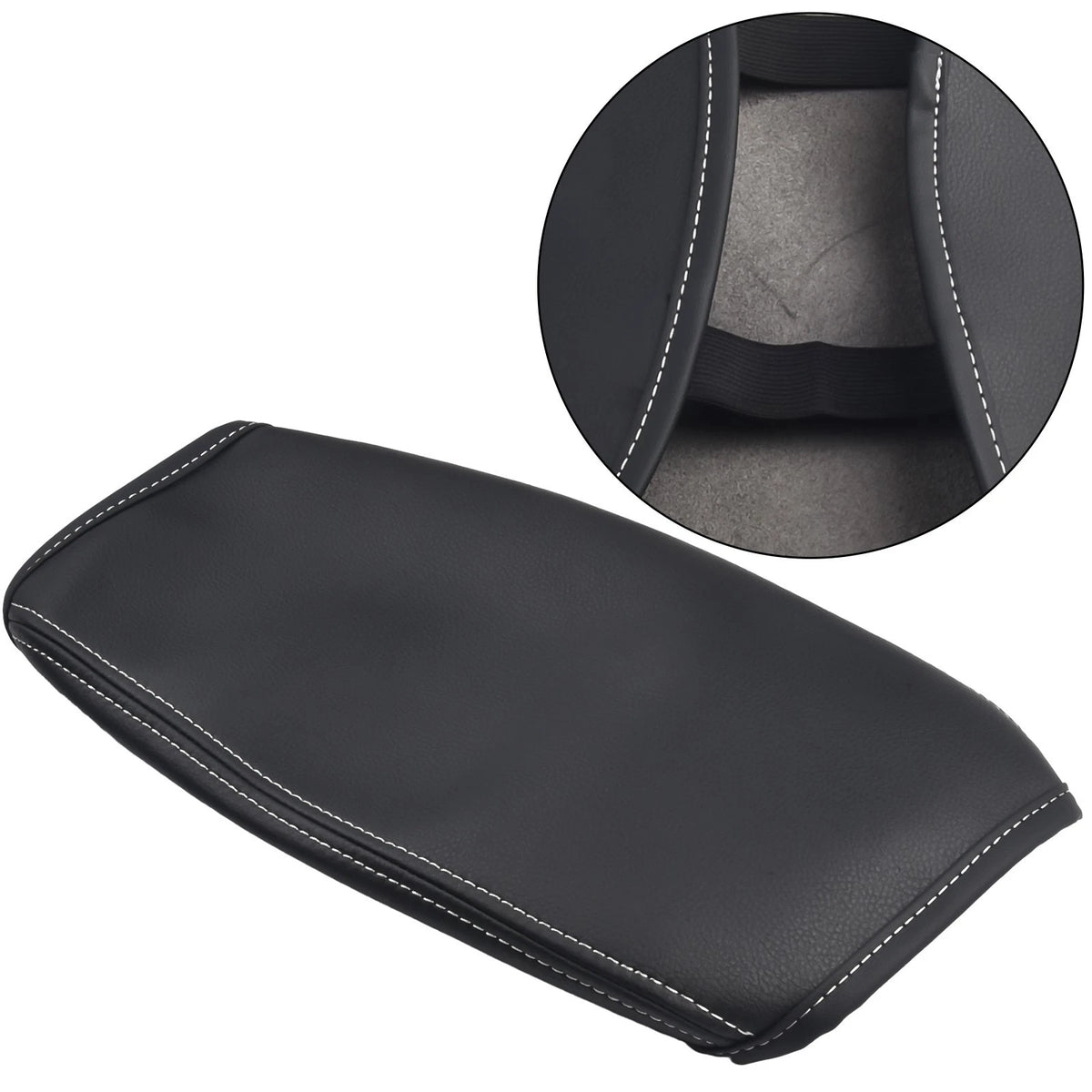 Black Leather Armrest Cover for Subaru Forester
