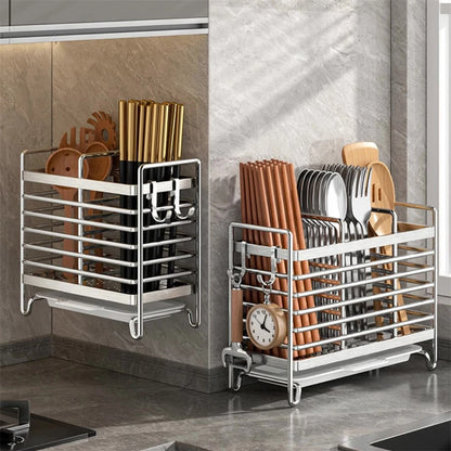 Air Circulation Forks Spoons Storage Organizer for Compact Kitchen