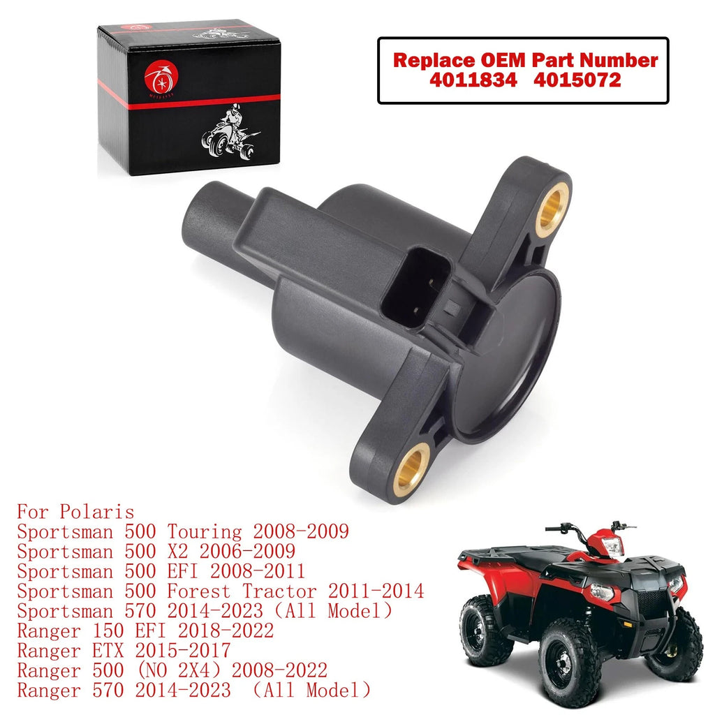 Ignition Coil for Polaris Sportsman 500 / Ranger 150 ETX 500 570 (4011834, 4015072)