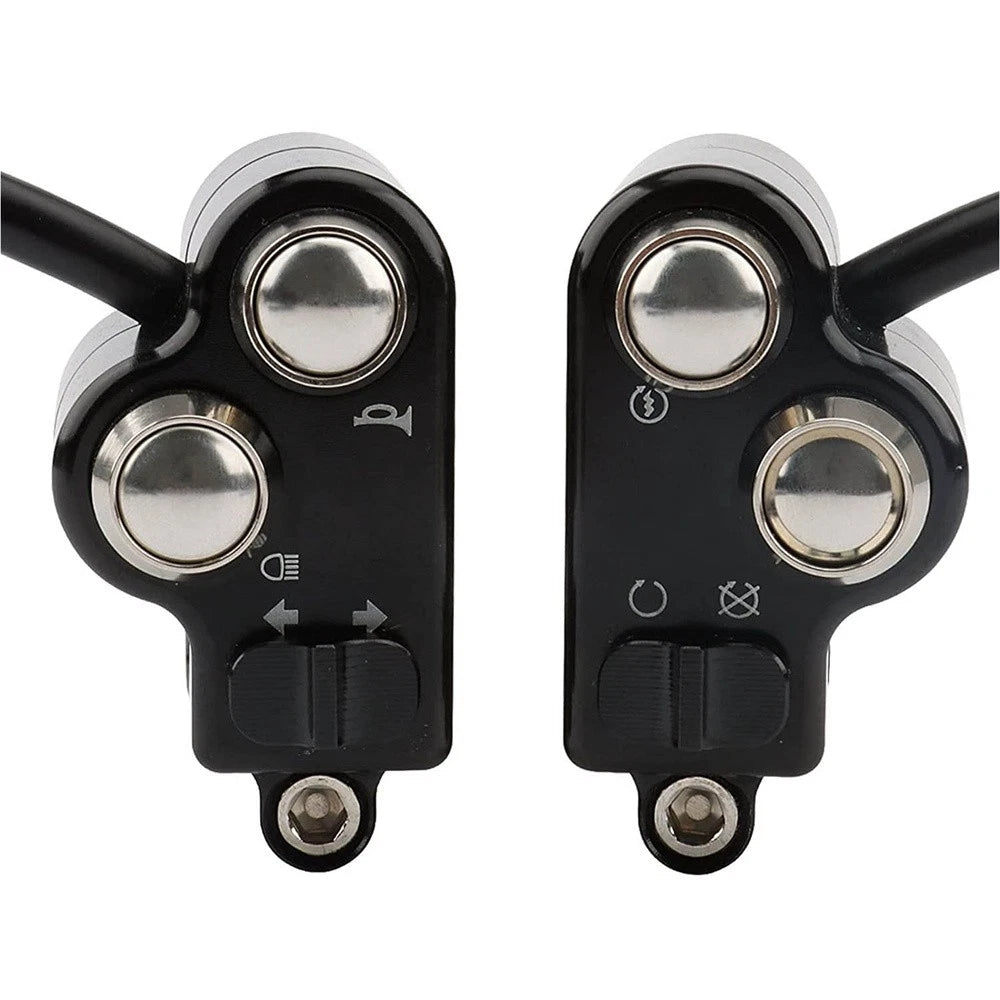 Motorcycle Handlebar Switch Control 22mm CNC Aluminum For Yamaha Honda Suzuki