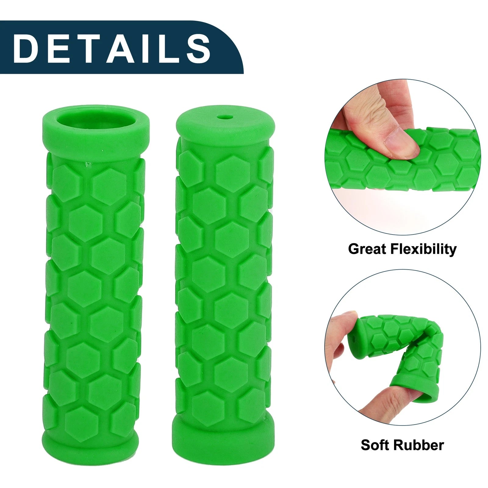 Bike Handlebar Grip Covers 102mm Lightweight MTB End Grips Protector for Universal
