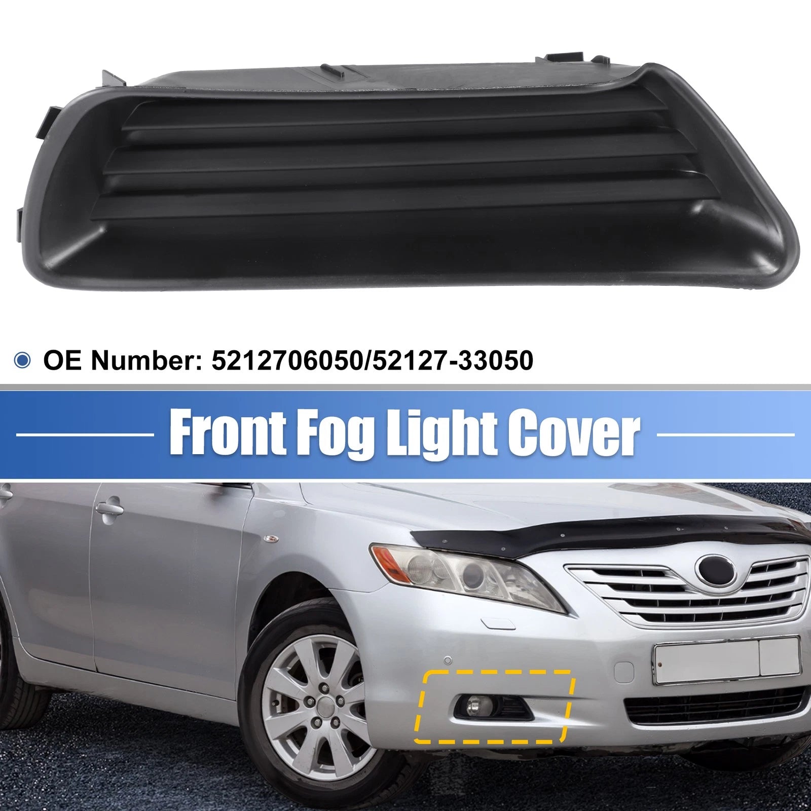 Fog Light Grille Cover Trim Replacement for Toyota Camry (2018–2025)