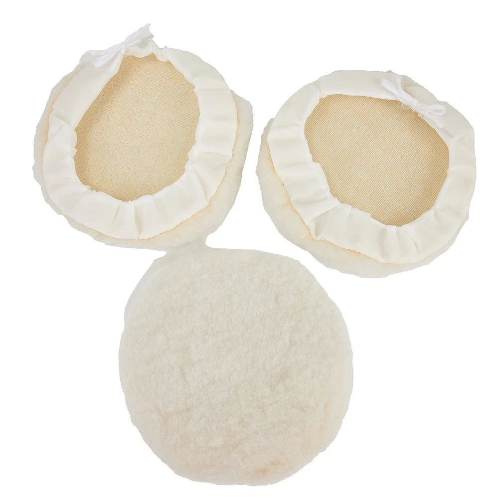 3 Pcs Buffing Pads for 7 Inch Buffer (Polishing Lambs)