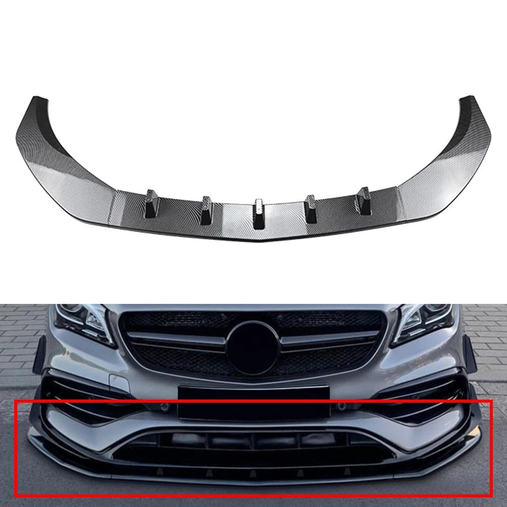 Front Bumper Spoiler Lip for Mercedes Benz CLA Class C117 (2016–2019)