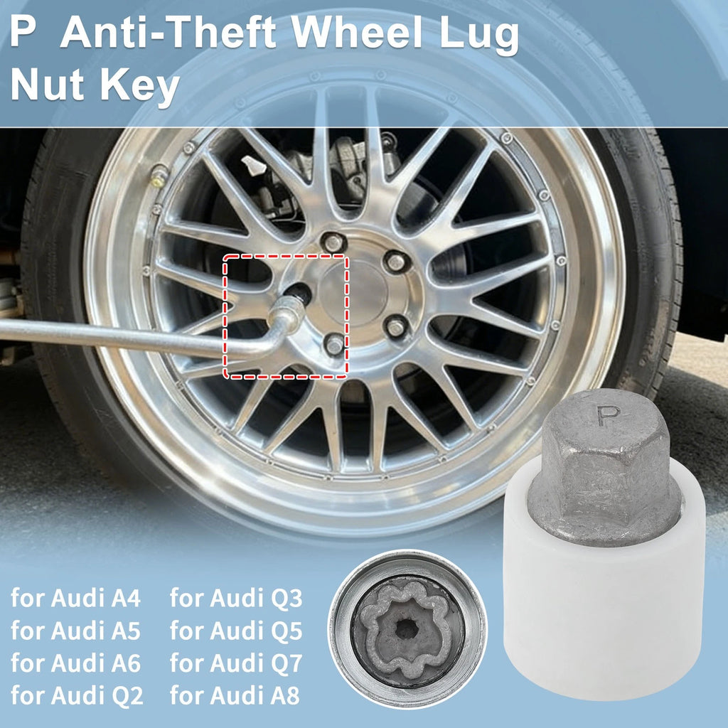 Lug Nut Key Socket Removal Tool for Audi A4 P Wheel Lock (2005–2015)