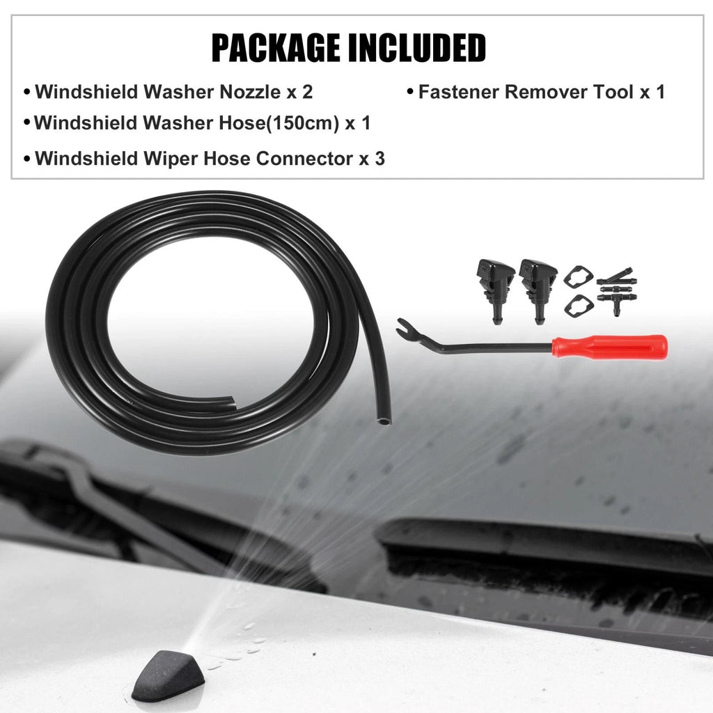 Windshield Washer Nozzle Kit Front Set for Subaru Impreza (2008–2012)