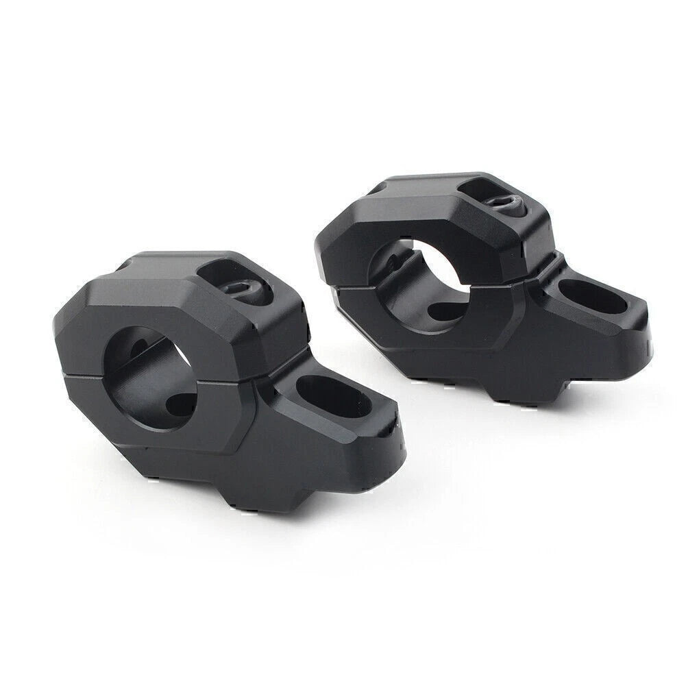 CNC Handlebar Riser Adapter for Kawasaki Z1000 Z750 (2004–2011) Black