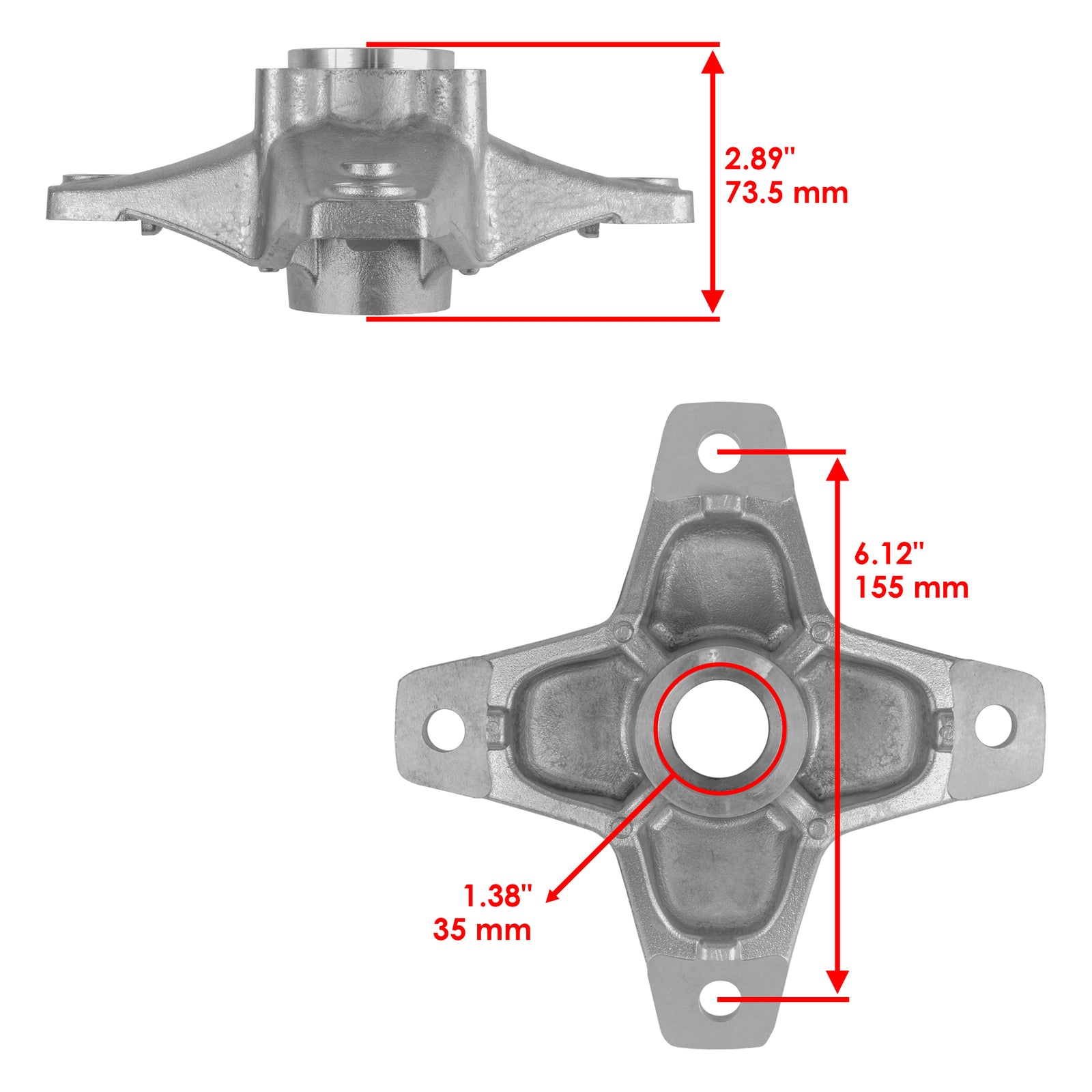 Front Left Wheel Hub with Bolt Fit for Yamaha FZ1 (2006–2015)