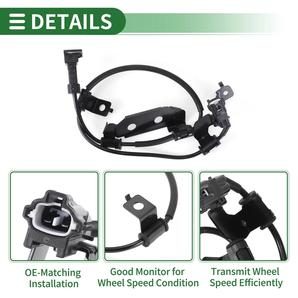 ABS Wheel Speed Sensor No. 95680A9000 for Kia Sedona (2015–2021)