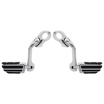 Adjustable 1-1/4" Highway Foot Pegs for Harley Touring Street Glide