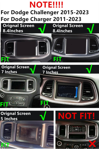 8.4" Carplay GPS Navigation for Dodge Ram, Durango, Jeep Grand Cherokee (2014–2022)
