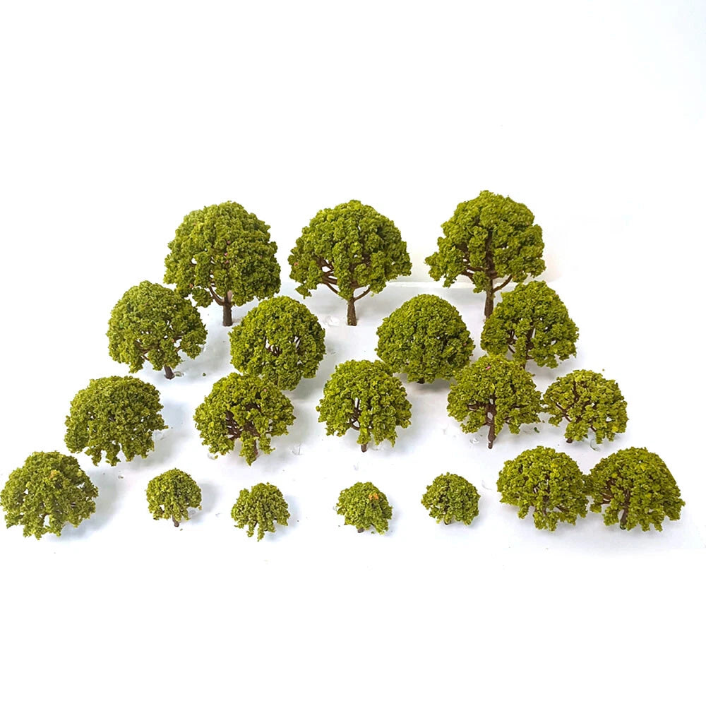 52Pcs Trees for Multiple Models O HO N Scale Railway Wargame Scene