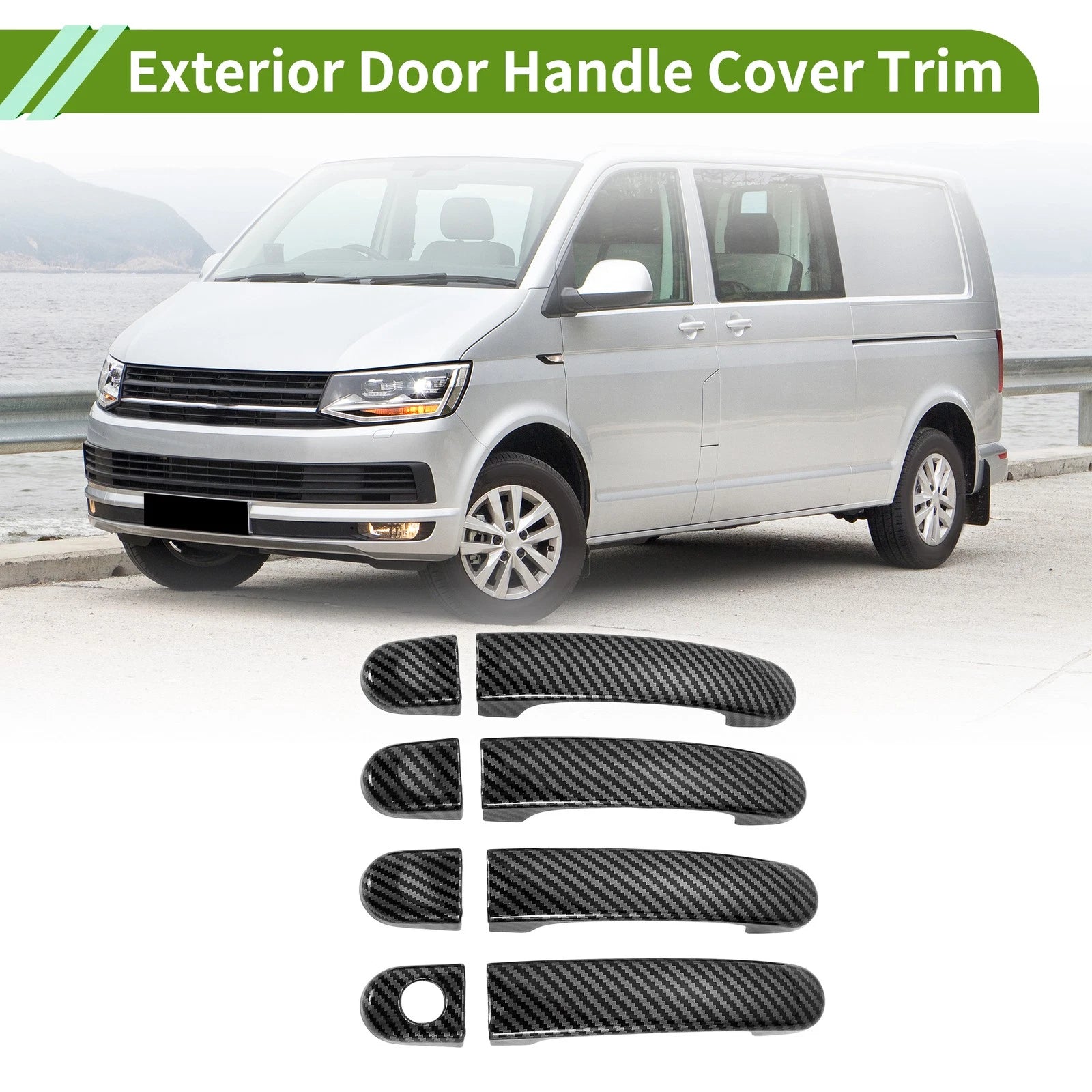 Exterior Door Handle Cover Trim Replacement for Volkswagen Transporter (2010–2019)