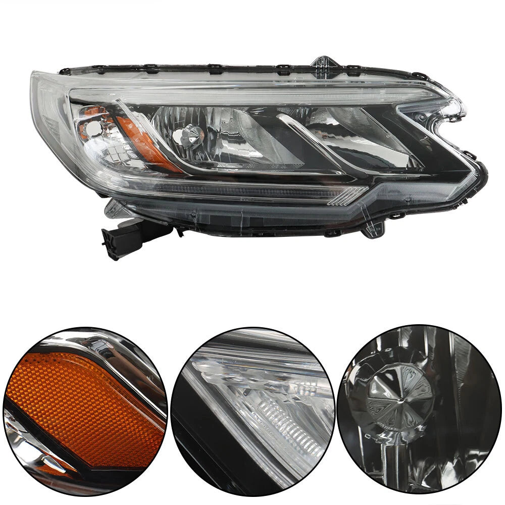 Headlight Assembly for Honda CR-V (2015–2016) Halogen Clear Passenger RH