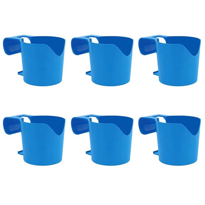 Set of 6 Compact Pool Cup Holders for Above Ground Pools