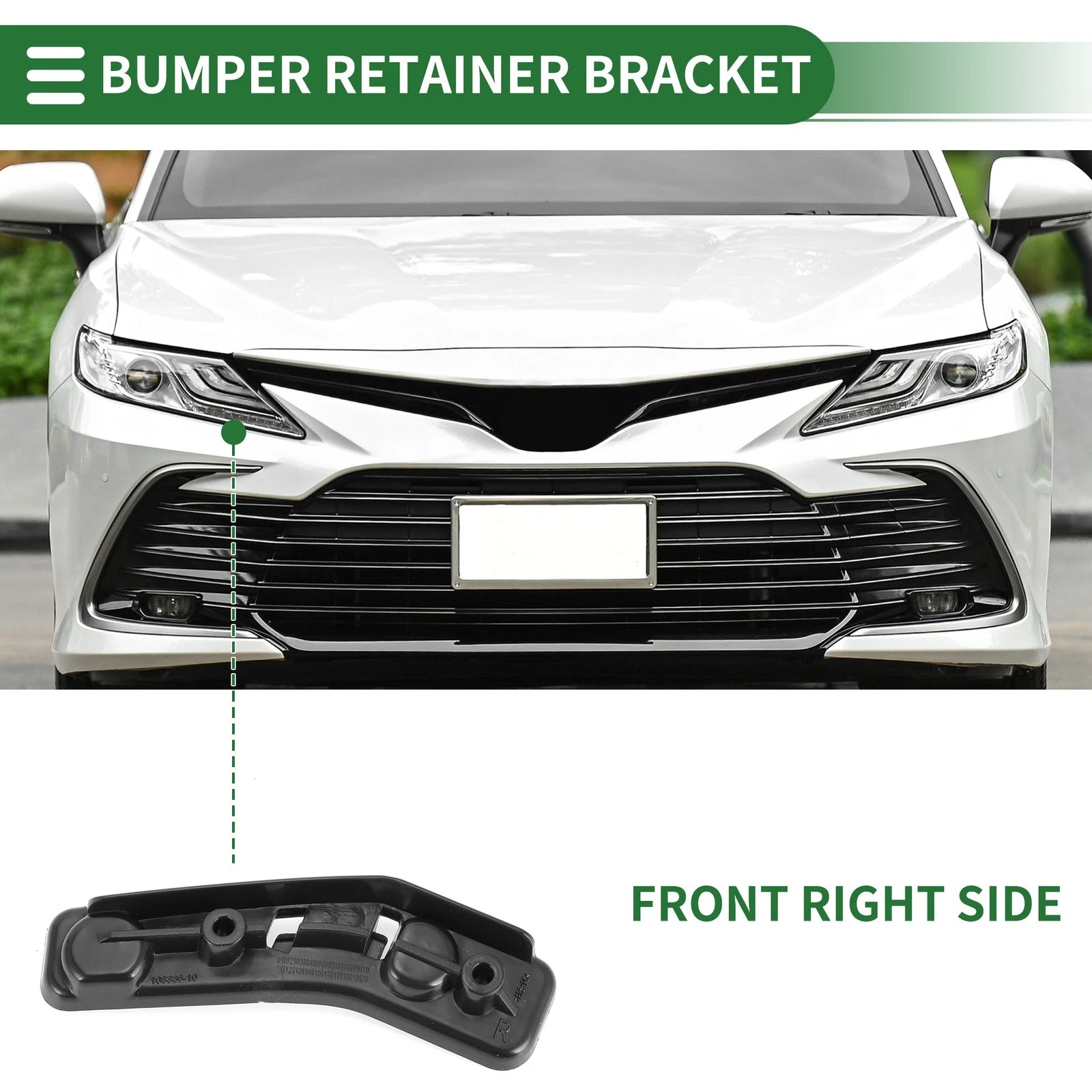 Right Front Bumper Retainer Bracket Replacement for BMW X1 (2016–2022)