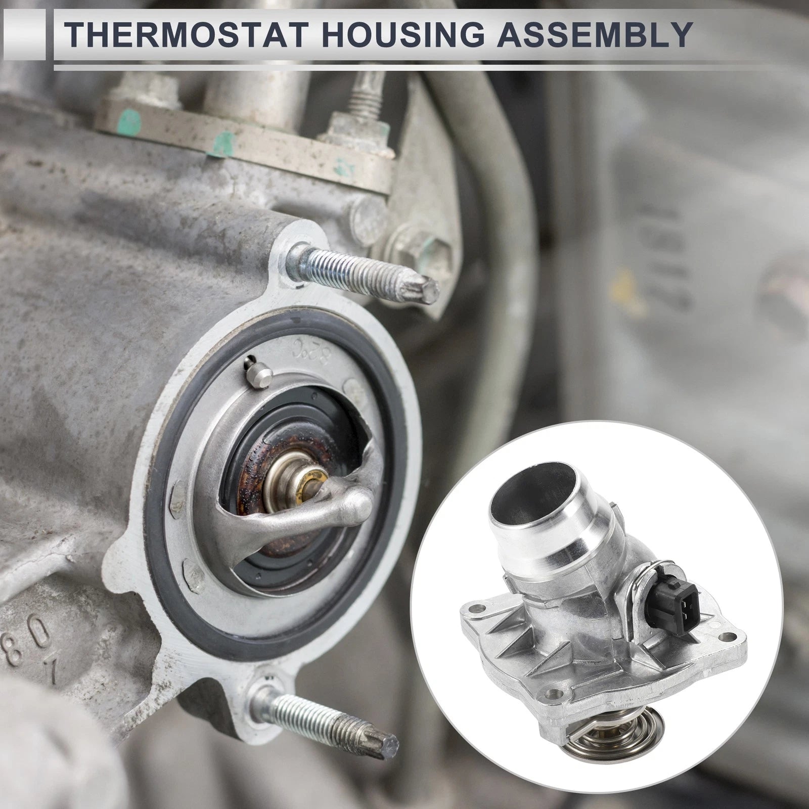 Engine Coolant Thermostat Housing Assembly for BMW X5 540i 740iL (2004–2013)