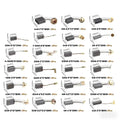 Carbon Brush Set of 69 for Motor Replacement (Various Sizes)
