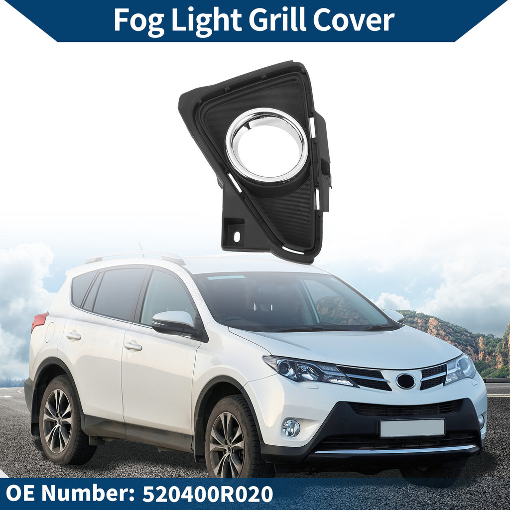 Front Left Fog Light Grill Replacement for Toyota RAV4 (2016–2018)