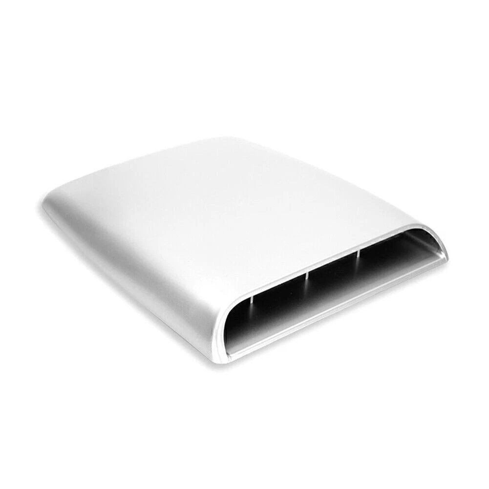Air Flow Intake Scoop Vent Cover for Universal Car (Silver)