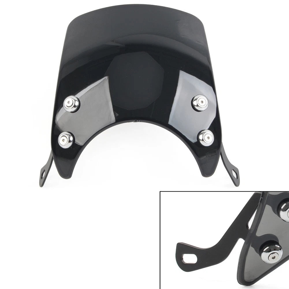 Wind Deflector for Universal 5-7 Inch Motor (Black)