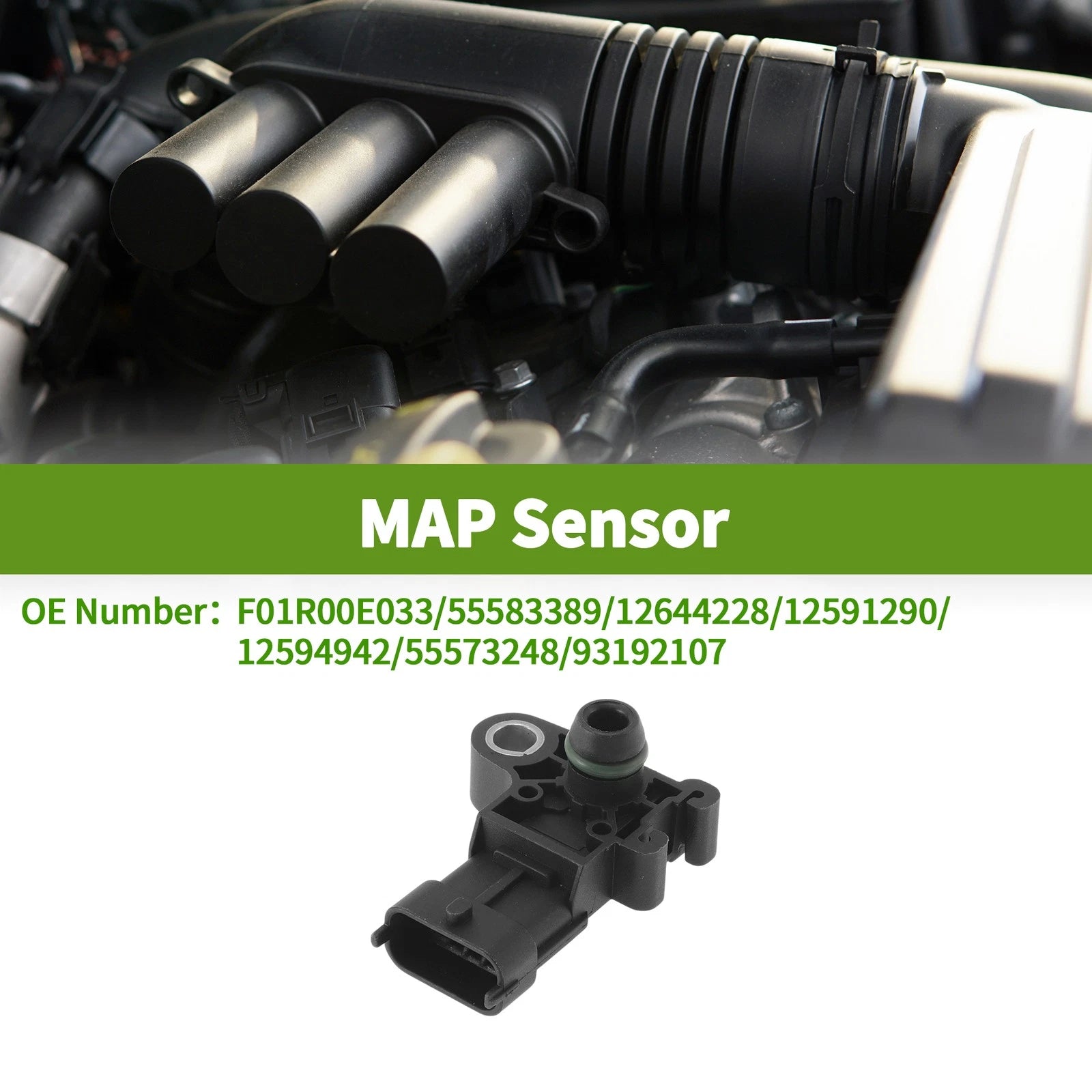 Manifold Absolute Pressure MAP Sensor for Chevrolet Camaro 6.2 (2016–2019)