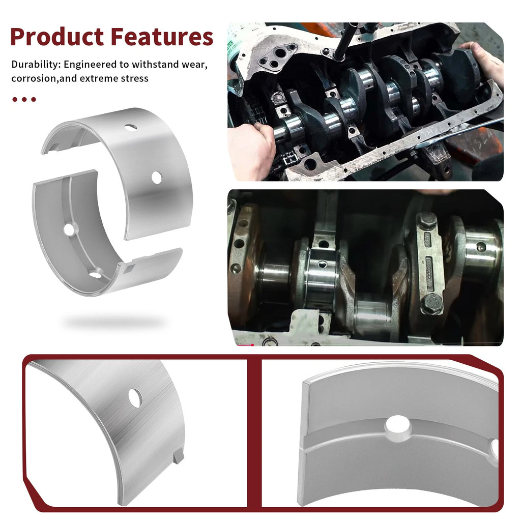 2pcs Crankshaft Main Bearing for Yamaha WaveRunner FX VX VXS VXR FZR FZS GP1800R (2010–2023)