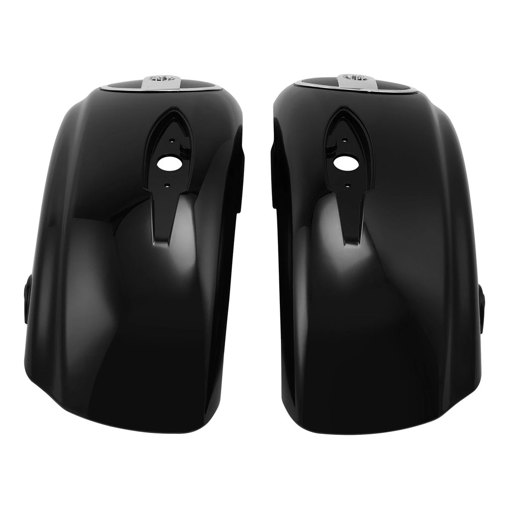 Gloss Black Saddlebag Lids with 6.5'' Speaker Cutout for Indian Chieftain (2014–2018)