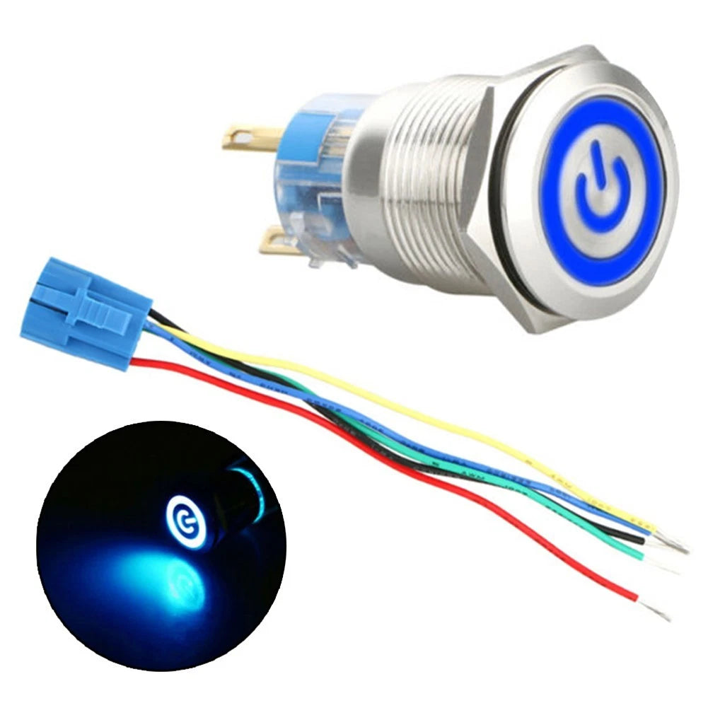 12V LED Push Button Switch for Automotive Applications (2019–2023)