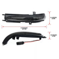 Smoke LED Side Mirror Turn Signal Lights for Honda Accord Hybrid Acura TSX (2004–2008)