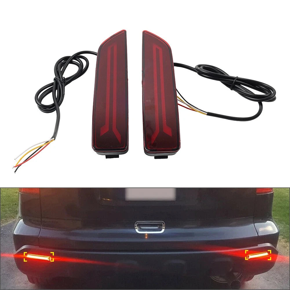 2X Rear Bumper Reflector Brake Light for Honda CR-V (2007–2009), City (2012–2014)