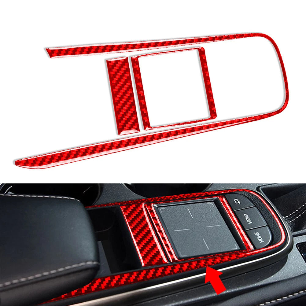 Red Gear Shift Console Panel Cover Trim for Lexus RC300 RC350 RC200T (2015–2022)